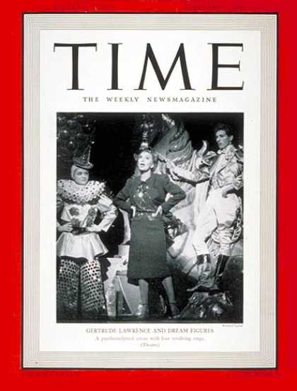 Time - Gertrude Lawrence - Feb. 3, 1941 - Actresses - Theater - Comedy - Movies - Broad