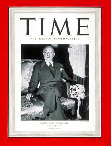 Time - Gaston Henry-Haye - Mar. 10, 1941 - France - Diplomacy