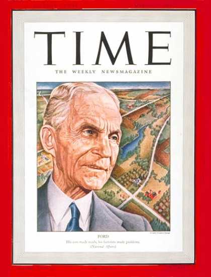 Time - Henry Ford - Mar. 17, 1941 - Cars - Manufacturing - Automotive Industry - Transp
