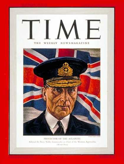 Time - Sir Percy Noble - Apr. 28, 1941 - Great Britain - Military - Navy
