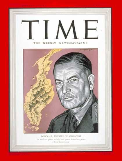 Time - Sir Henry H. Pownall - Jan. 12, 1942 - Great Britain - Military
