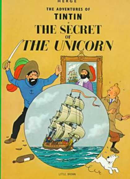 Tintin 11 - Dog - Rapier - Painting - The Secret Of The Unicorn - Boat