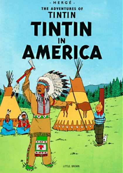 Tintin 3 - In America - Tipi - Indian - Tomahawk - Western