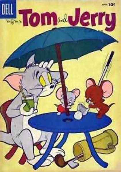 Tom & Jerry Comics 153 - Tom - Jerry - Golf - Table - Umbrella