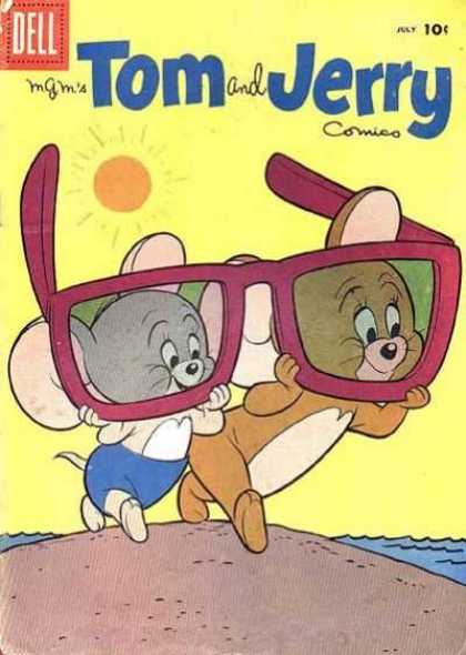 Tom & Jerry Comics 168 - Dell - Mgm - 10c - Big Glasses - July
