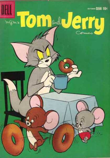 Tom & Jerry Comics 171 - Mice - Cat - Donut - Coffee - Breakfast