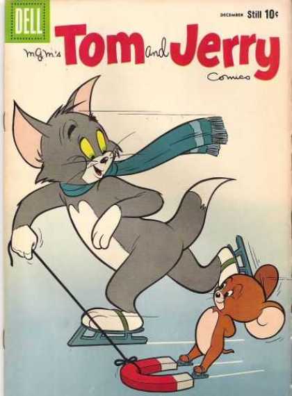 Tom & Jerry Comics 173 - Dell - Cloth - Thread - Funny - Dragging
