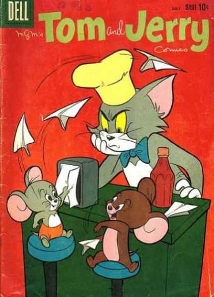 Tom & Jerry Comics 180 - Cat - Mice - Still 10 Pennies - Ketchup - Table