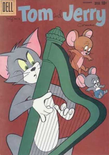 Tom & Jerry Comics 185 - Dell - Harp - Mouse - Cat - Mice