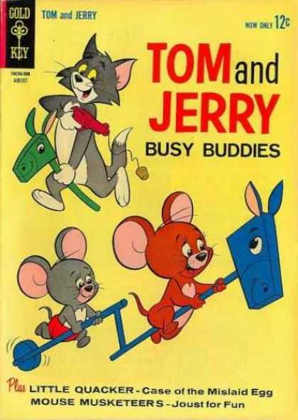 Tom & Jerry Comics 216 - Hobby Horse - Busy Buddies - Case Of The Mislaid Egg - Joust For Fun - Musketeers