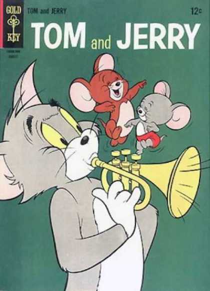 Tom & Jerry Comics 225 - Gold Key - Mice - Cat - Music Instrument - Dancing
