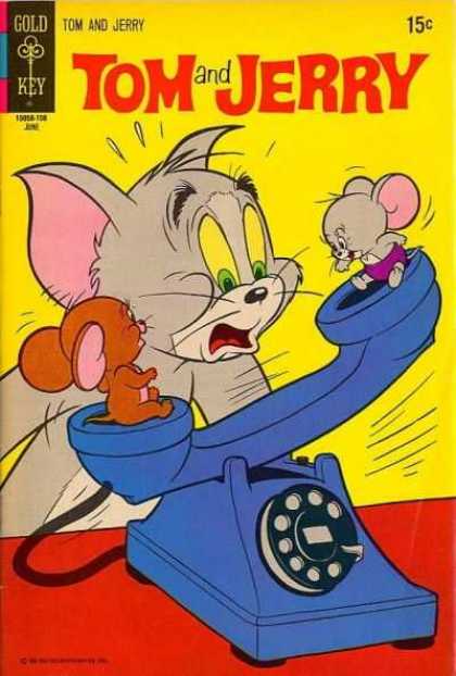 Tom & Jerry Comics 257 - Gold Key - Cat - Mice - Telephone - 15 Cents