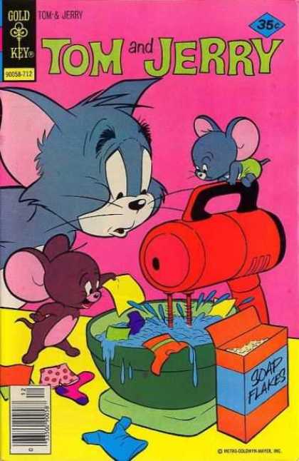 Tom & Jerry Comics 301 - Gold Key - Soap Flakes - Water - Cap - Moushtache