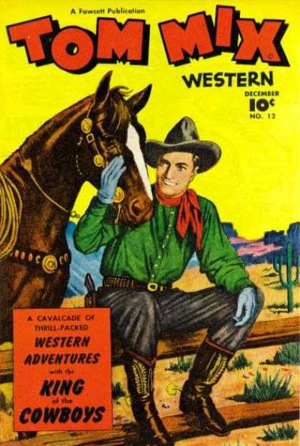 Tom Mix Western 12 - December - Horse - Cap - King - Cowboys