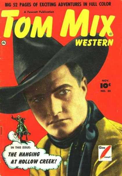 Tom Mix Western 35 - Cowboy Hat - Gun - Horse - Feather - Bandanna