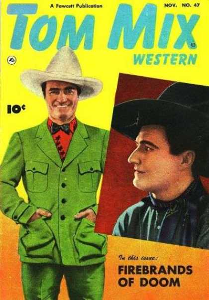 Tom Mix Western 47 - Cowboy - Hat - Suit - Bowtie - Men