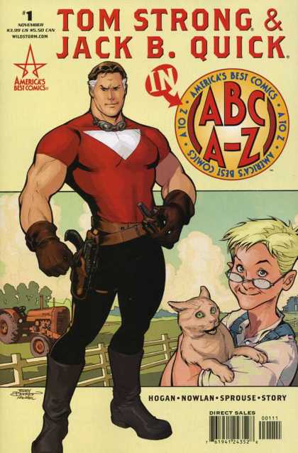 Tom Strong and Jack B. Quick 1 - Americas Best Comic - Tractor - Cat - Woman - Gun