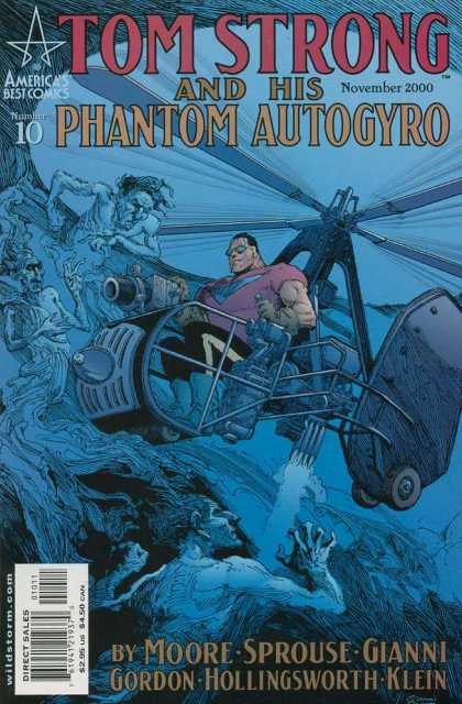 Tom Strong 10 - The Ghosts - Helicopter Battle - Demons From Below - Battle Front - The Last Frontier - Gary Gianni