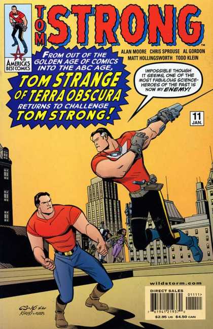 Tom Strong 11 - No 11 - January - Americas Best Comics - Tom Strange - Rooftop - Chris Sprouse