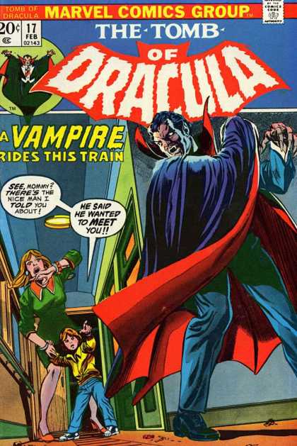 Tomb of Dracula 17 - The Tomb Of Dracula - A Vampire Rides This Train - Seemommy There1s The Nice Man I Told You About - He Said He Wanted To Meet You - Marvel Comics Group