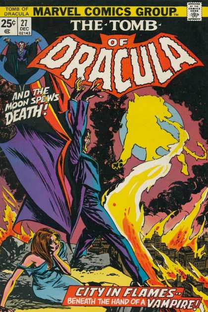 Tomb of Dracula 27 - City Of Flames - Vampire - The Moon Spews Death - 27 Dec 02143 - Beneath The Hand