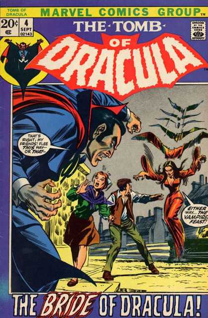 Tomb of Dracula 4 - Marvel Comics Group - 4 Sept - Approved By The Comics Code Authority - The Bride Of Dragulla - The Vampire Feast - Gene Colan, Neal Adams