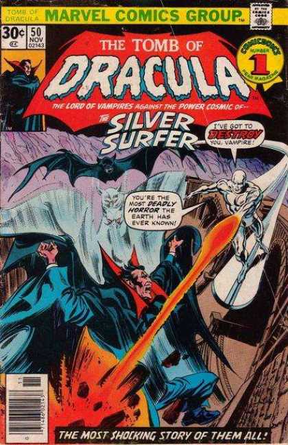 Tomb of Dracula 50 - Silver Surfer - Dracula - Marvel Comcis Group - Vampire - Bats