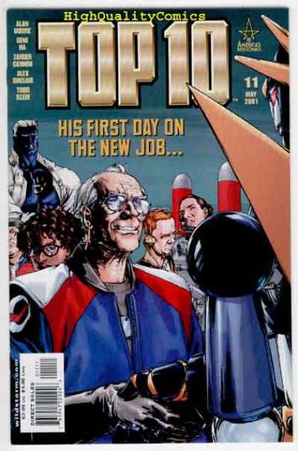 Top 10 11 - First Day On The Job - Older Gentleman - Issue Number 11 - May 2001 - High Quality Comics - Gene Ha