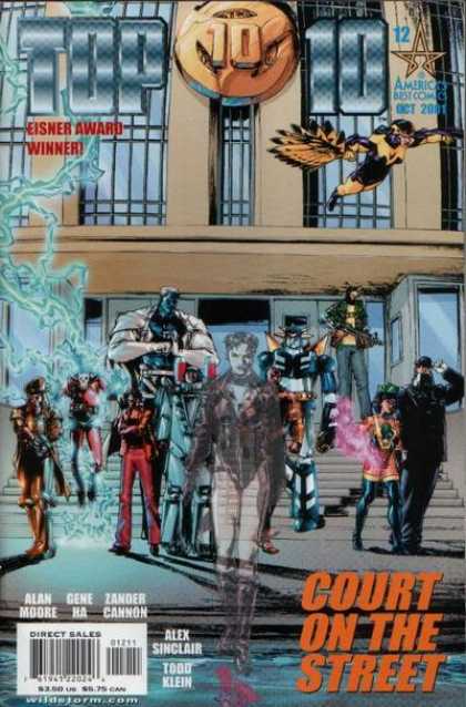 Top 10 12 - Best Comics - Eisner Award Winner - Court On The Street - Alex Sinclair - Alan Moore - Gene Ha