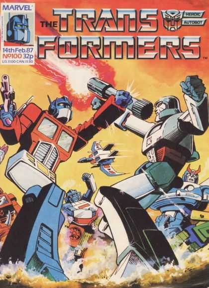 Transformers (UK) 100 - Marvel Comics - Modern Age - Robots - Made Into Movies - Autobots