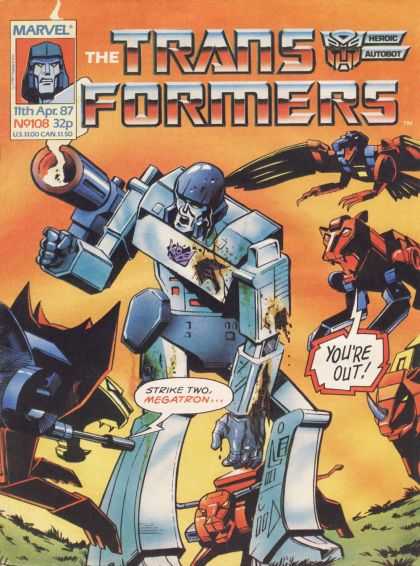 Transformers (UK) 108 - Marvel Comics - Issue 108 - Heroic Autobot - Optimus Prime - Megatron