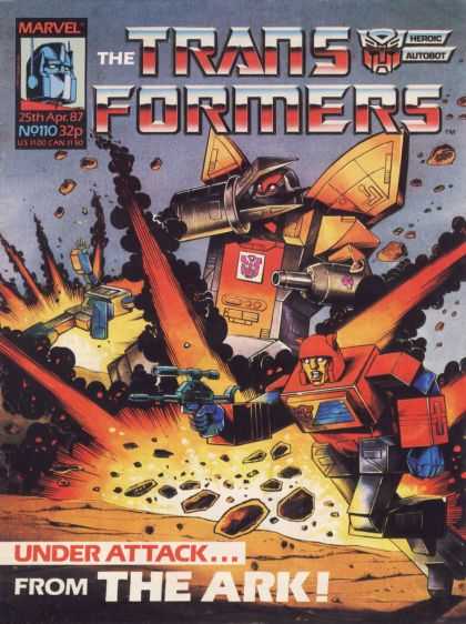 Transformers (UK) 110 - Marvel - Explosion - Fire - Gun - Weapon