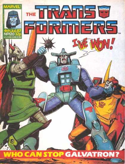 Transformers (UK) 120 - The Transformers - Marvel - Ive Won - Who Can Stop Galvatron - 4th Jul 87