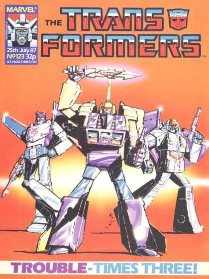 Transformers (UK) 123 - Transformers - Marvel - Trouble - Times - Thrill