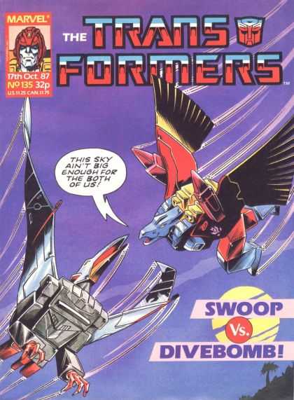 Transformers (UK) 135 - No 135 - Marvel - Sky - Swoop - Divebomb