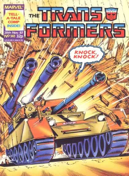 Transformers (UK) 141 - 28th November 1987 - No 141 - Tank - Knock Knock - Marvel