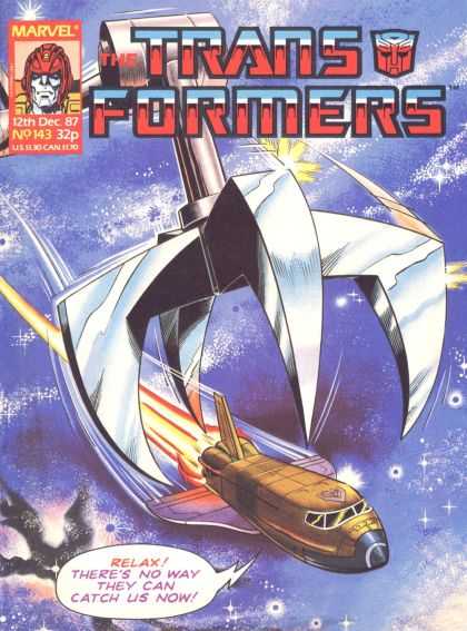 Transformers (UK) 143 - Rocket - Shattle - Mechanic Arm - Space - Stars