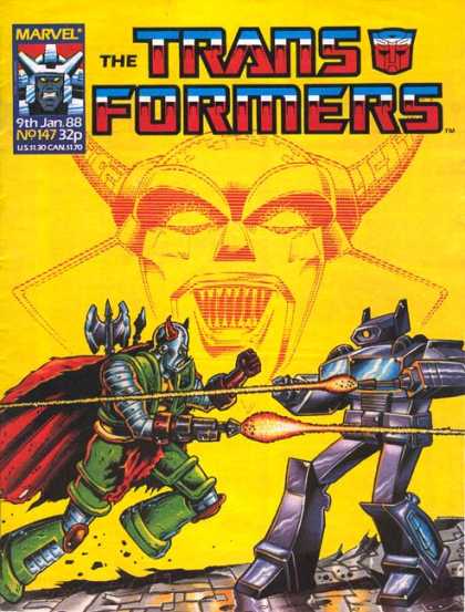 Transformers (UK) 147 - Robots - 9th Jan 88 - Laser - Horn - Weapons