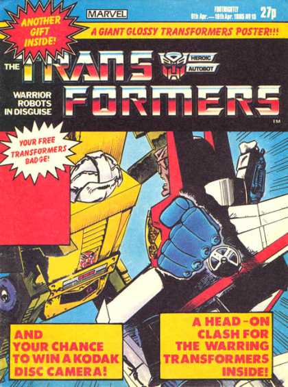 Transformers (UK) 15 - Fist - Warring - Autoboy - Heroic - Your Free Transformers Badge