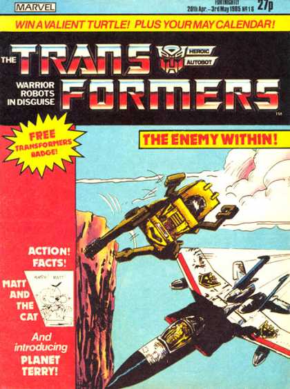 Transformers (UK) 16 - Starscream - Bumblebee - Cliff - Falling - Machines