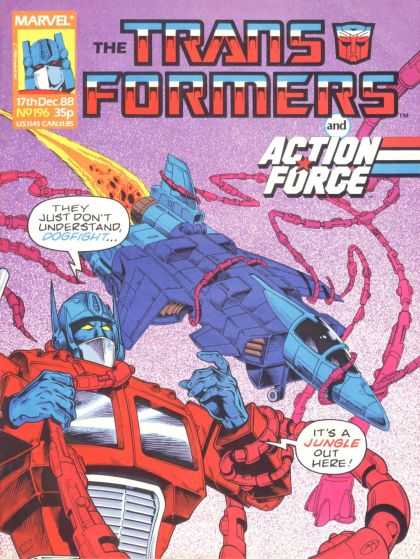 Transformers (UK) 196 - Marvel - Action Force - Speech Bubble - December - Aircraft