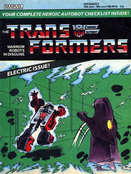 Transformers (UK) 20 - Robot - War - Warriors - Magic - Power