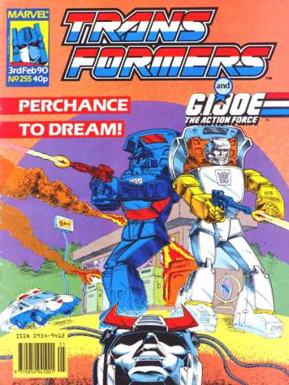 Transformers (UK) 255 - Perchance To Dream - Marvel - Gi Joe The Action Force - Gas Station - Explosion