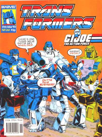 Transformers (UK) 261 - Marvel - Speech Bubble - Gi Joe - March 17 1990 - Weapons