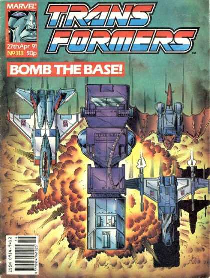 Transformers (UK) 313 - Marvel - Bomb - Explosion - Spaceships - European