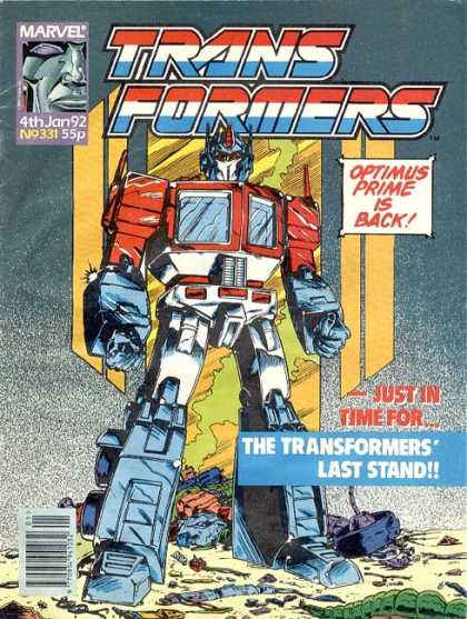 Transformers (UK) 331 - Optimus Prime - Autobots - Robot - Robots In Disguise - Last Stand