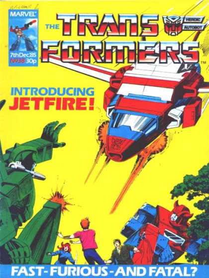 Transformers (UK) 38 - Marvel - Jetfire - Autobot - Fast Furious And Fatal - People