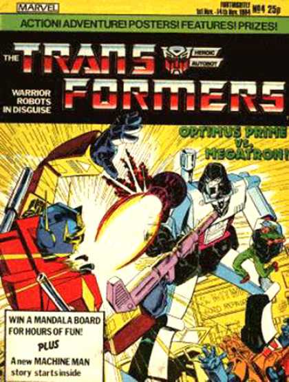 Transformers (UK) 4 - Robots - Fighting - Decepticon - Autobots - Leaders