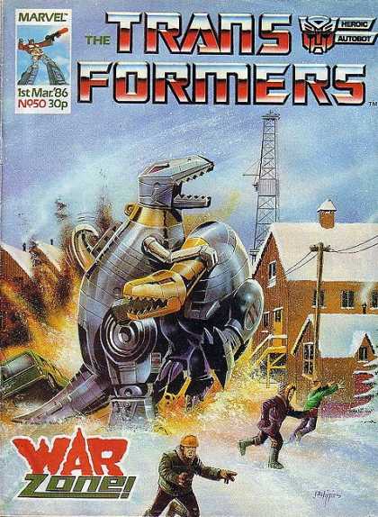 Transformers (UK) 50 - Revenge Of The Dinosaurs - Distruction In Town - Mechanical Doom - Run For Your Life - Dooms Day Returns