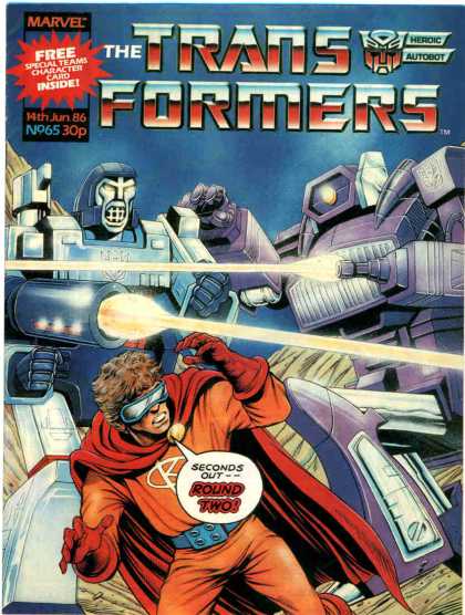 Transformers (UK) 65 - Marvel - Round Two - Superhero - Robotic - Laser Fire